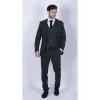 Furious - Men's Tweed Olive Green 3 Piece Suit Classic 1920s Wedding sold by Tru Clothing