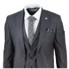 469 - Men's 3 Piece Suit Charcoal Formal 1920 Classic Gatsby sold by Tru Clothing