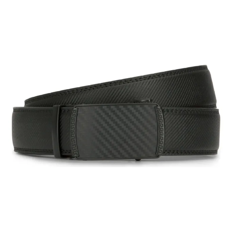 Mens Leather Belt Ratchet Trouser Jeans Dress 35MM Trim to Fit Any Size sold by Tru Clothing