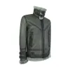 Men's Classic Grey Shearling Sheepskin Zip Flying Jacket B3 Pilot WW2 sold by Tru Clothing