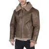 Men's Sheepskin Leather B3 Flying Aviator Brown Teddy Sheep Fur sold by Tru Clothing