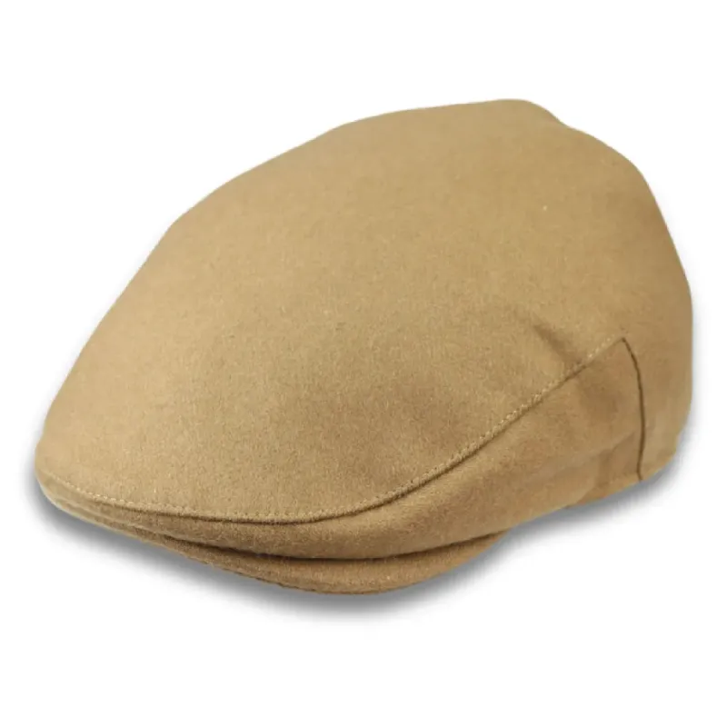 Men's Wool Blend Plain Solid Flat Cap sold by Tru Clothing