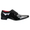 Mens Patent Shiny Suede Leather Shoes Smart Formal Laced Italian Designer sold by Tru Clothing