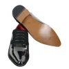 Mens Patent Shiny Suede Leather Shoes Smart Formal Laced Italian Designer sold by Tru Clothing