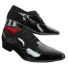 Mens Patent Shiny Suede Leather Shoes Smart Formal Laced Italian Designer sold by Tru Clothing