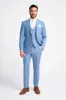 Bond - Men's Sky Blue 3 Piece Tailored Fit Suit sold by Tru Clothing
