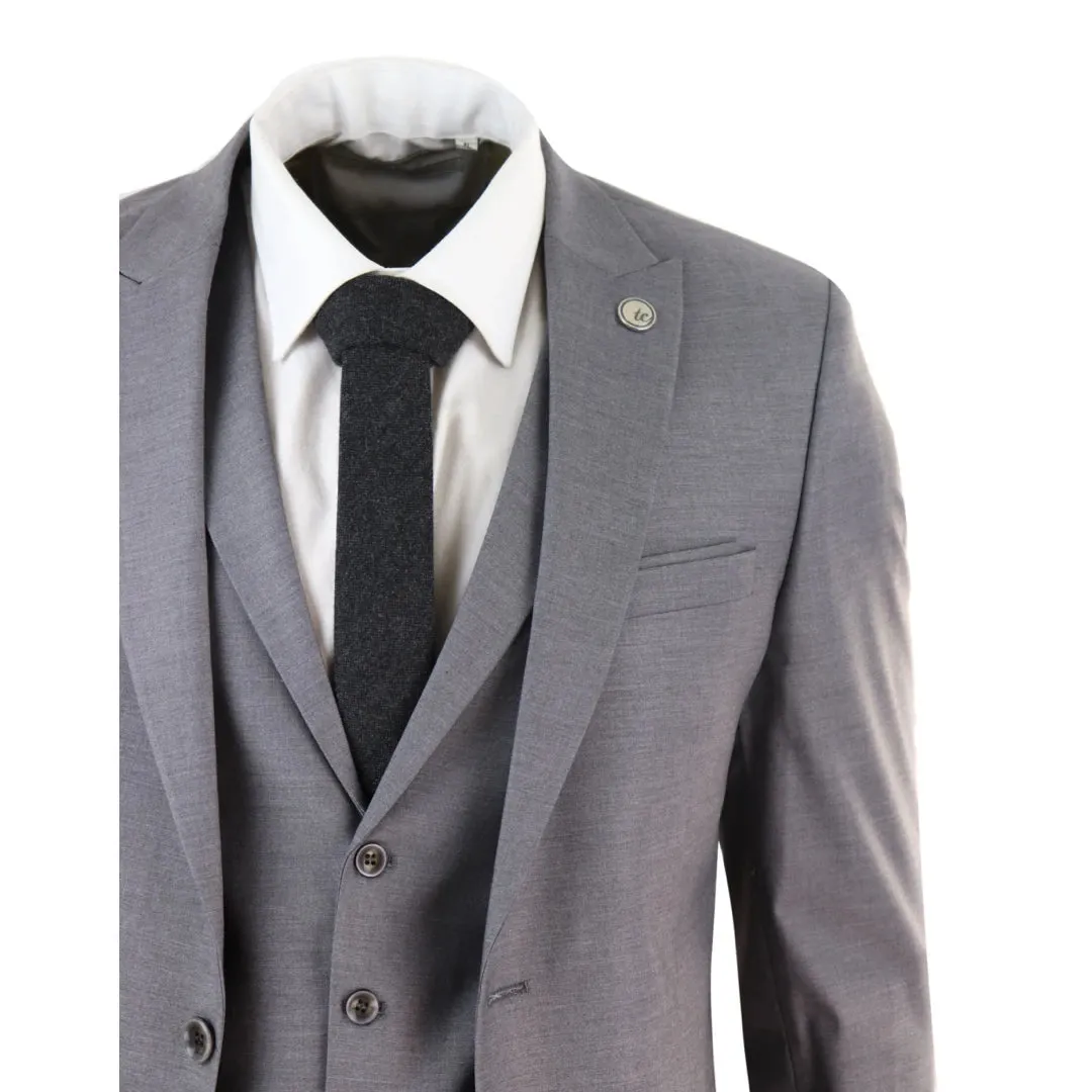 469 - Men's 3 Piece Suit Grey Formal 1920s Classic Gatsby sold by Tru Clothing product image thumbnail 5