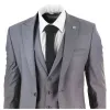 469 - Men's 3 Piece Suit Grey Formal 1920s Classic Gatsby sold by Tru Clothing