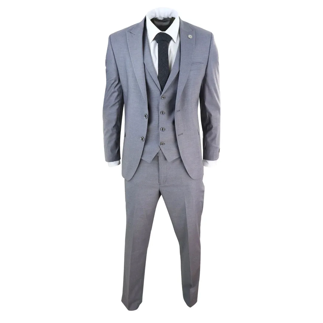 469 - Men's 3 Piece Suit Grey Formal 1920s Classic Gatsby sold by Tru Clothing product image thumbnail 2