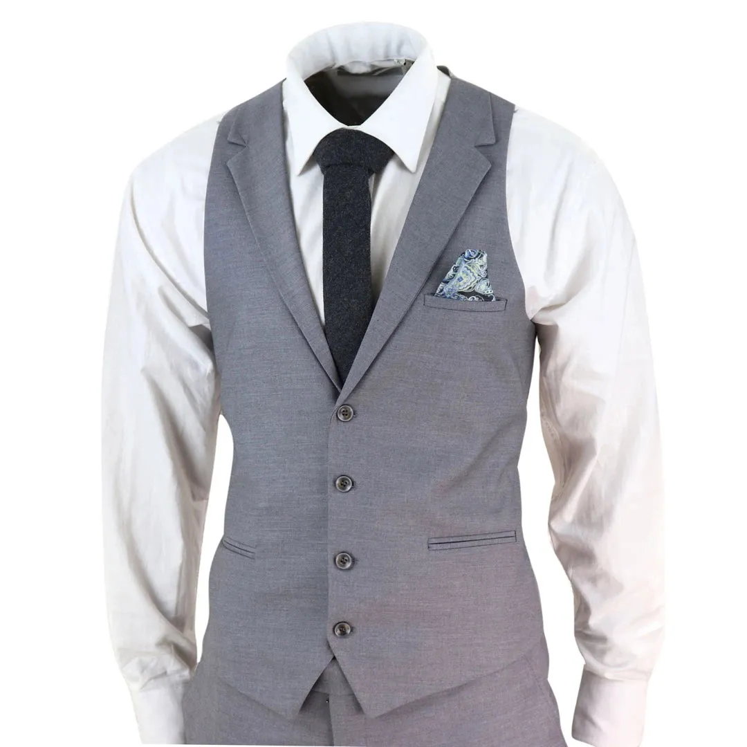 469 - Men's 3 Piece Suit Grey Formal 1920s Classic Gatsby sold by Tru Clothing product image thumbnail 4