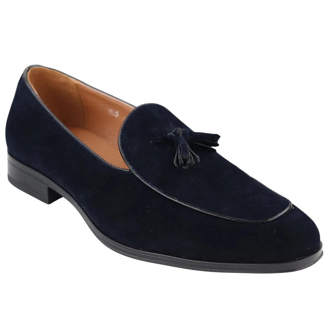 Mens Suede Loafers Smart Casual Tassel Moccasins Slip On Dress Shoes sold by Tru Clothing product image thumbnail 3