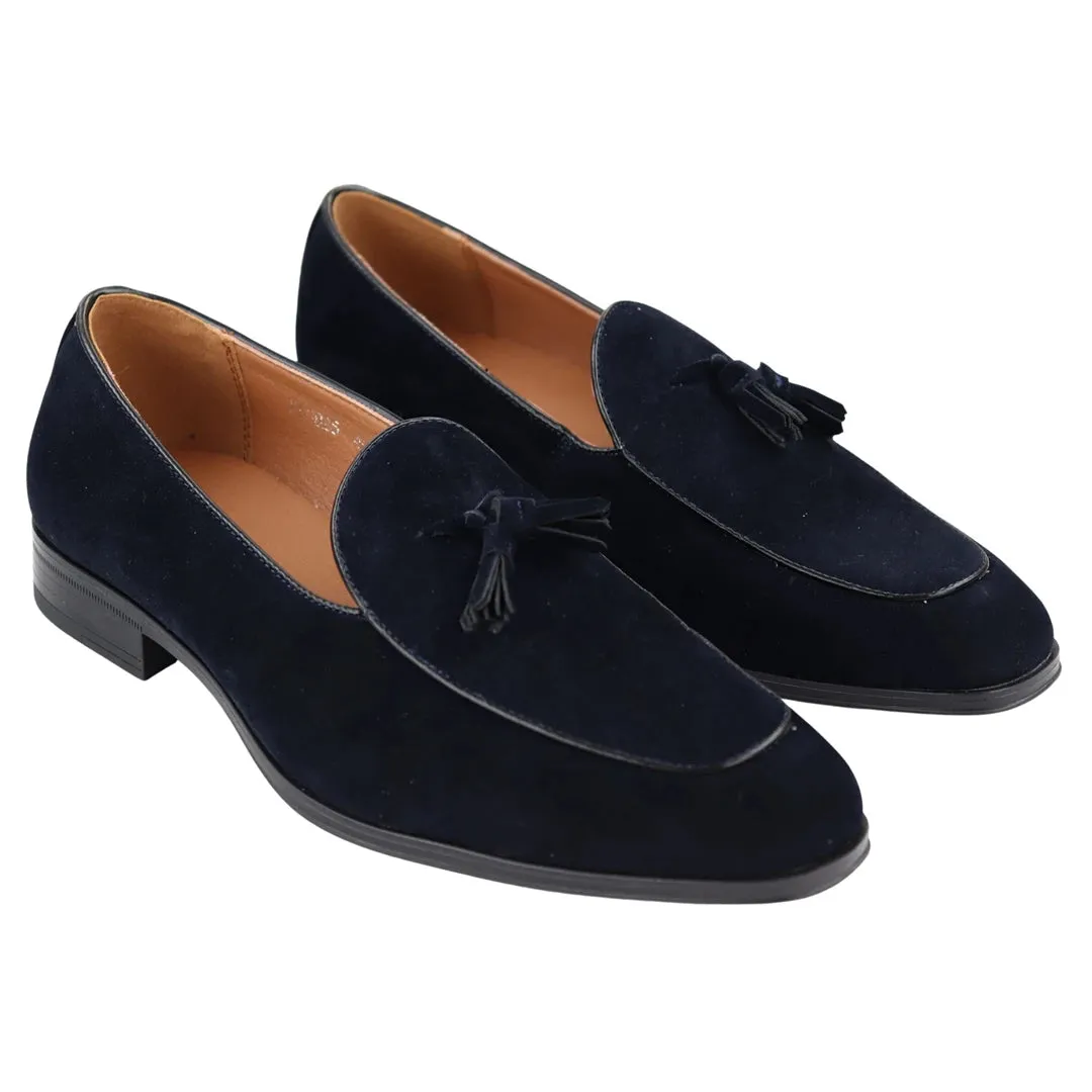 Mens Suede Loafers Smart Casual Tassel Moccasins Slip On Dress Shoes sold by Tru Clothing product image thumbnail 2