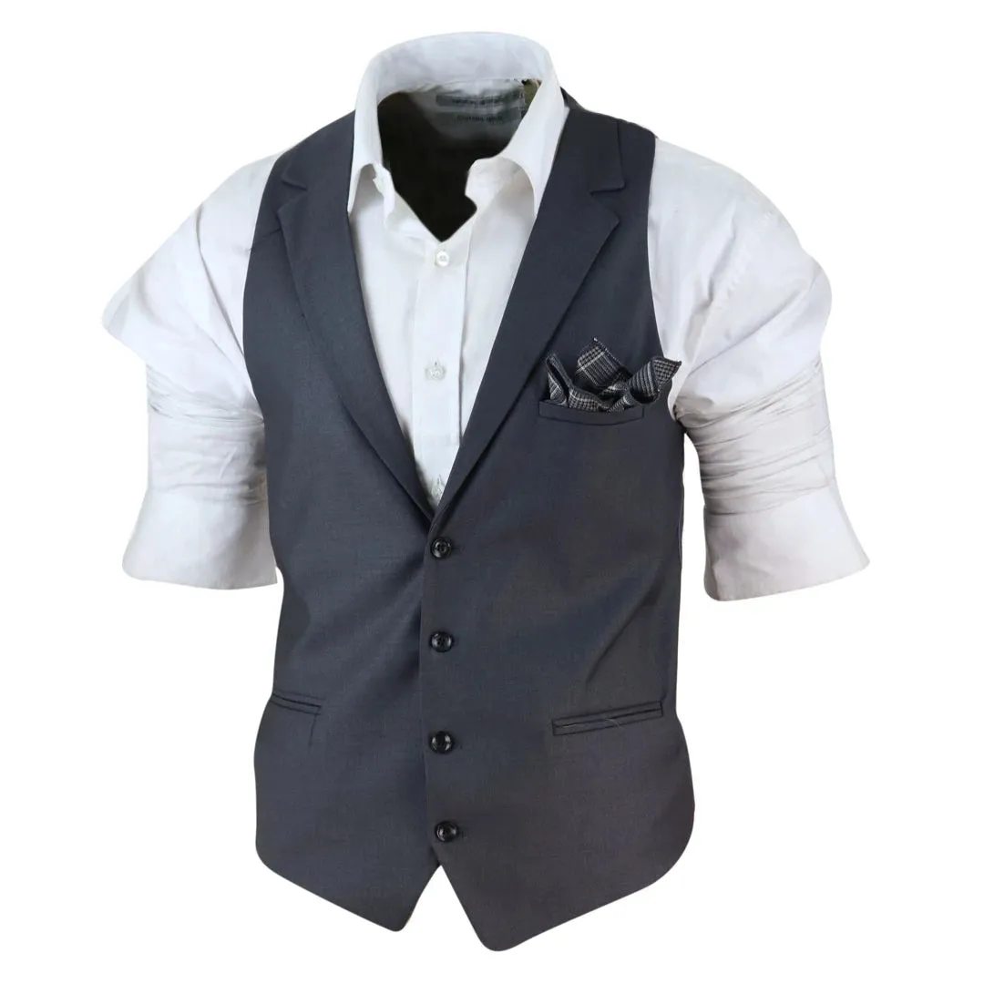 Men's Waistcoat Herringbone Check 1920s Blinders Gatsby sold by Tru Clothing product image thumbnail 5