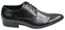 Mens Blue Black Cream Beige Leather Italian Design Shoes Pointed Laced Smart sold by Tru Clothing