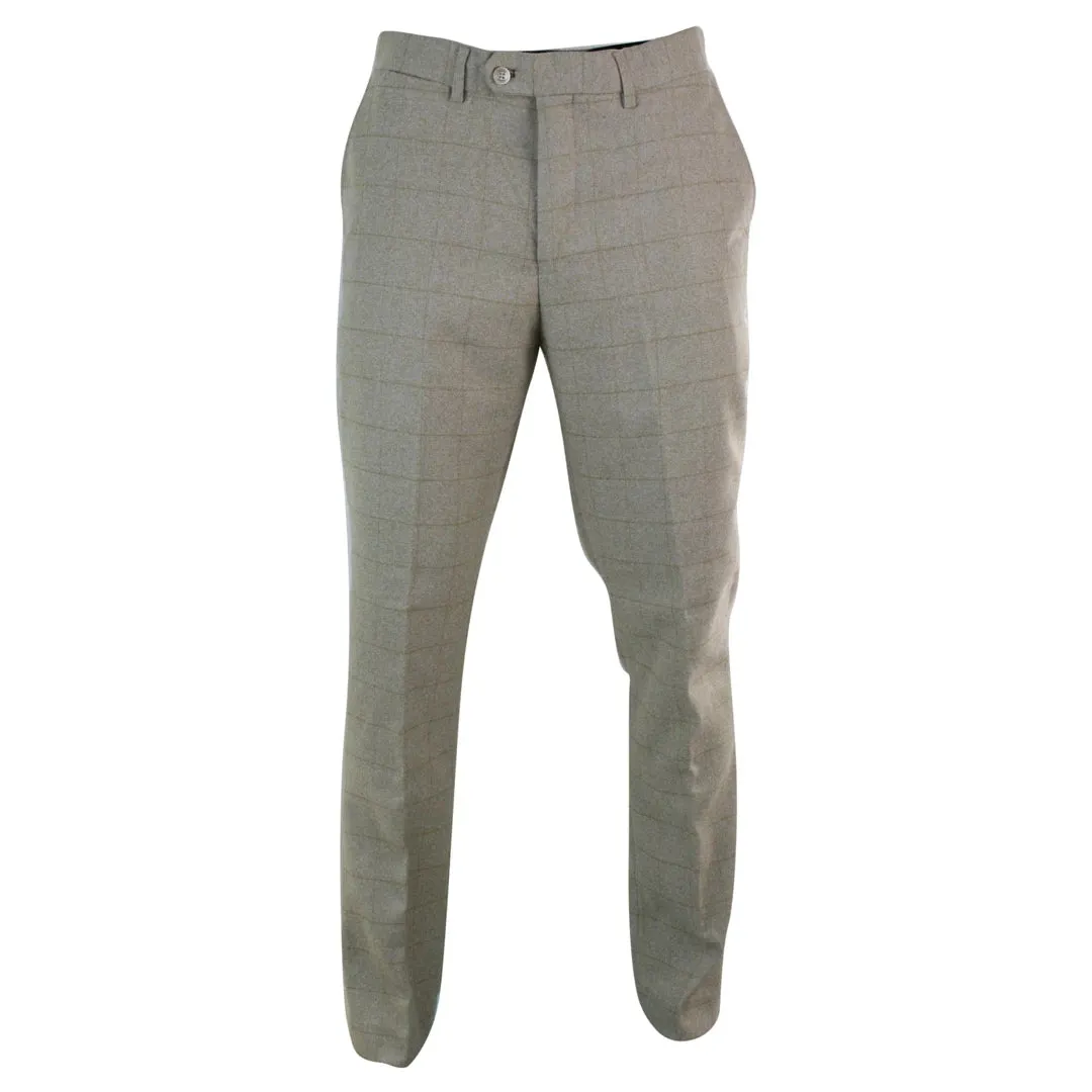 Men's Tweed Check Herringbone Blinders Trousers Regular sold by Tru Clothing product image thumbnail 5