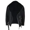 Men's Sheepskin Cross Zip Flying Jacket Pilot Flight Belt Fit Brando sold by Tru Clothing