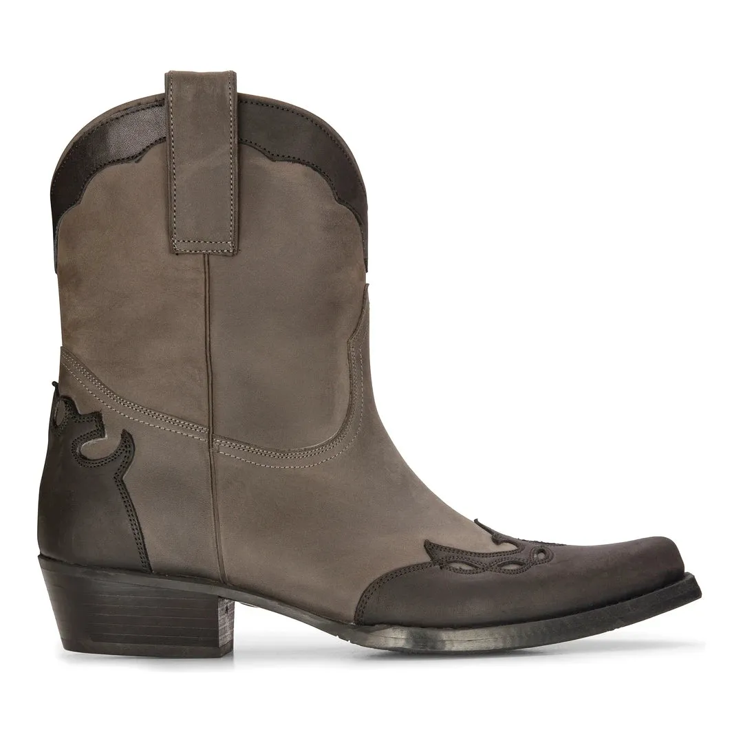 Mens High Western Boots Real Leather Riding Dancing Hunting Cowboy Vintage Pointed Toe sold by Tru Clothing