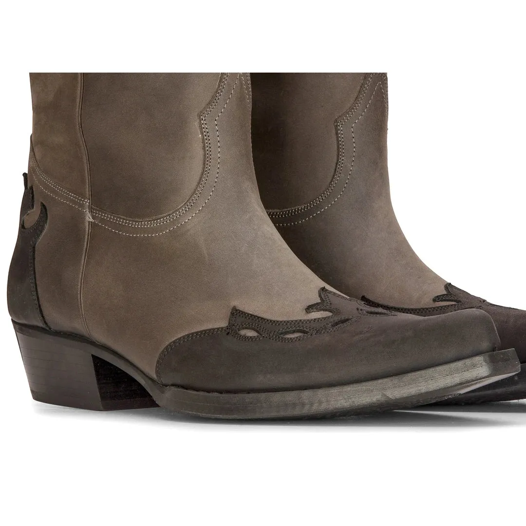 Mens High Western Boots Real Leather Riding Dancing Hunting Cowboy Vintage Pointed Toe sold by Tru Clothing product image thumbnail 5