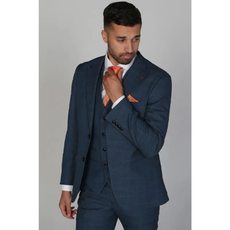 Viceroy - Men's Blue Check Blazer sold by Tru Clothing