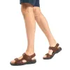 Salton Basics C4 - Men's Open Toe Leather Sandals sold by Tru Clothing