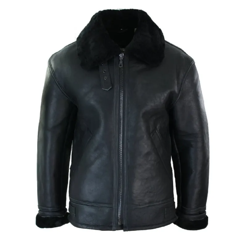 Men's Sherling Sheepskin Original B3 Pilot Winter Jacket sold by Tru Clothing