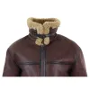 Men's Aviator Shearling Sheepskin Leather Bomber Flying Jacket sold by Tru Clothing