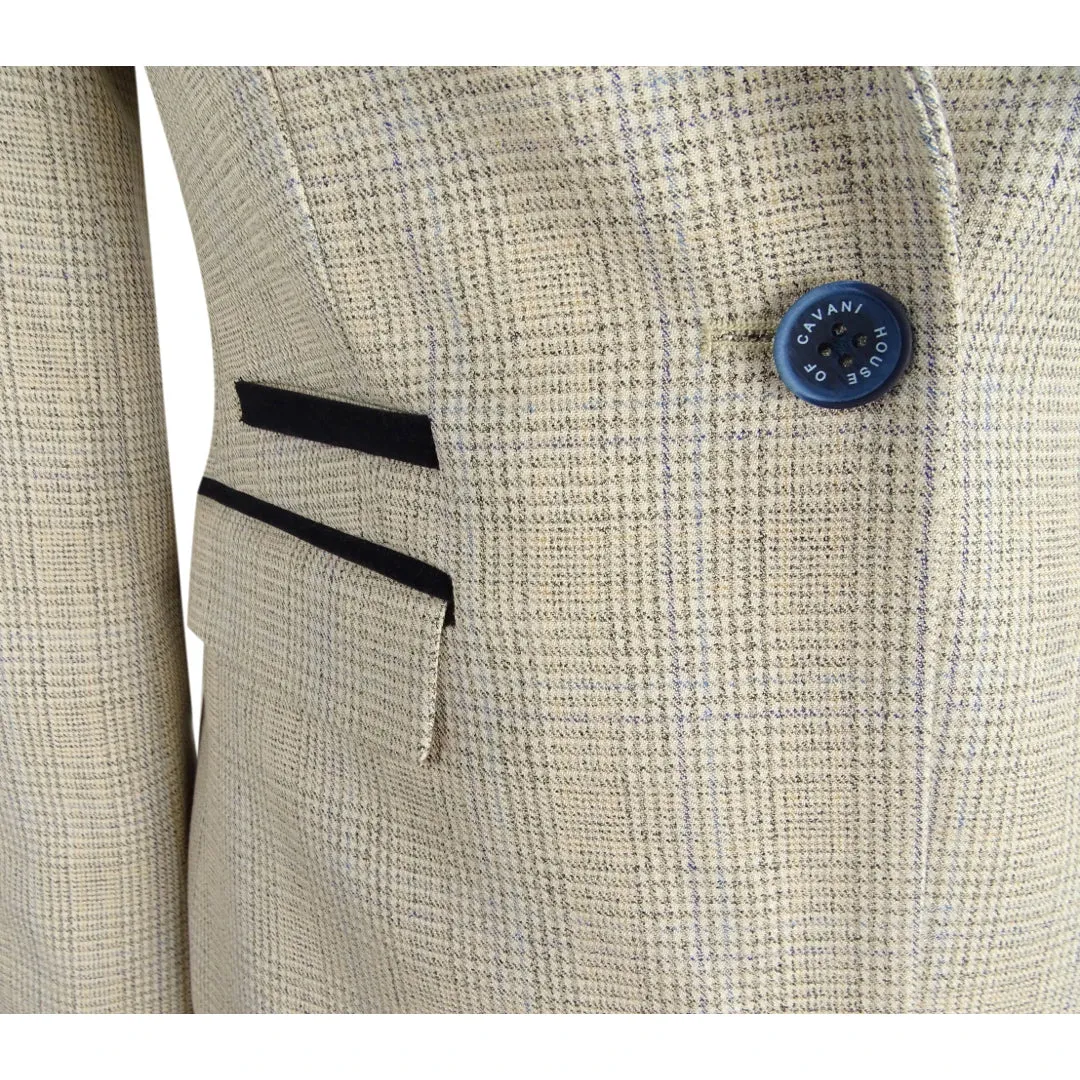 Caridi - Women's Tweed Herringbone Cream Peaky Blinders Jacket sold by Tru Clothing product image thumbnail 4