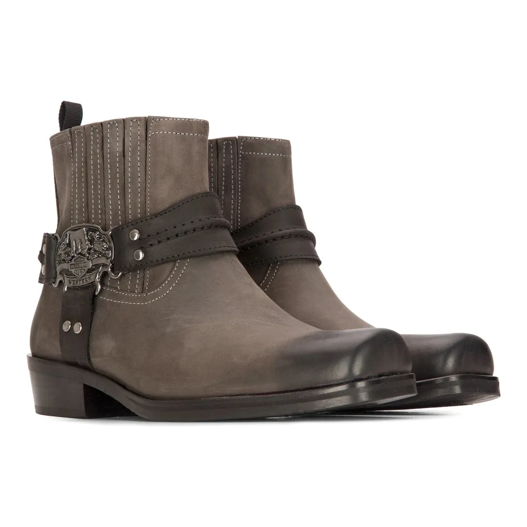 Mens Western Cowboy Boot Vintage Square Toe Country Hunting Hiking Real Leather Riding Bikers sold by Tru Clothing product image thumbnail 2