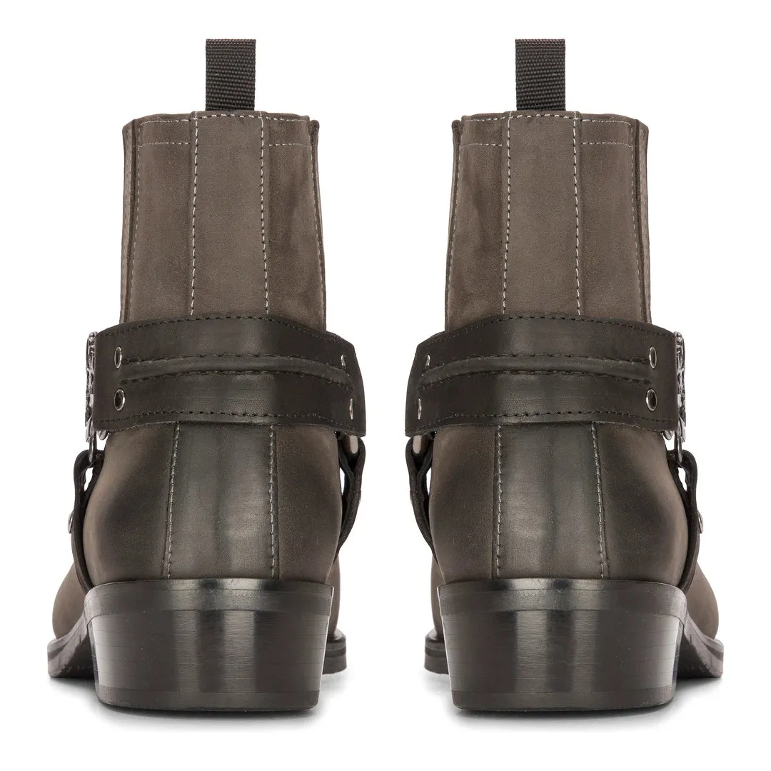 Mens Western Cowboy Boot Vintage Square Toe Country Hunting Hiking Real Leather Riding Bikers sold by Tru Clothing product image thumbnail 3