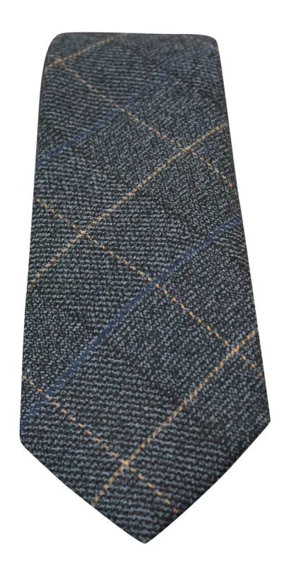 Scott - Men's Tweed Herringbone Textured Velvet Classic Ties sold by Tru Clothing