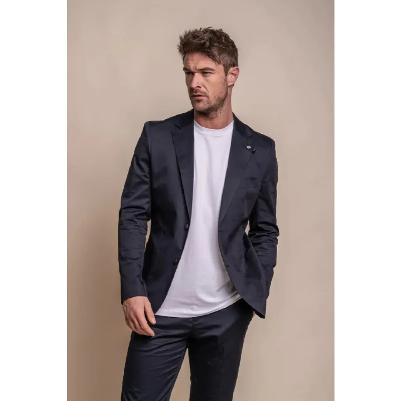 Mario - Men's Classic Summer Navy Blazer sold by Tru Clothing