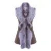 Women's Spanish Shearling Sheepskin Toscana Taupe Long Waistcoat Gilet sold by Tru Clothing