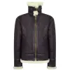 Men's Brown Sheepskin Zip Flying Jacket Pilot Flight Ginger Cream sold by Tru Clothing