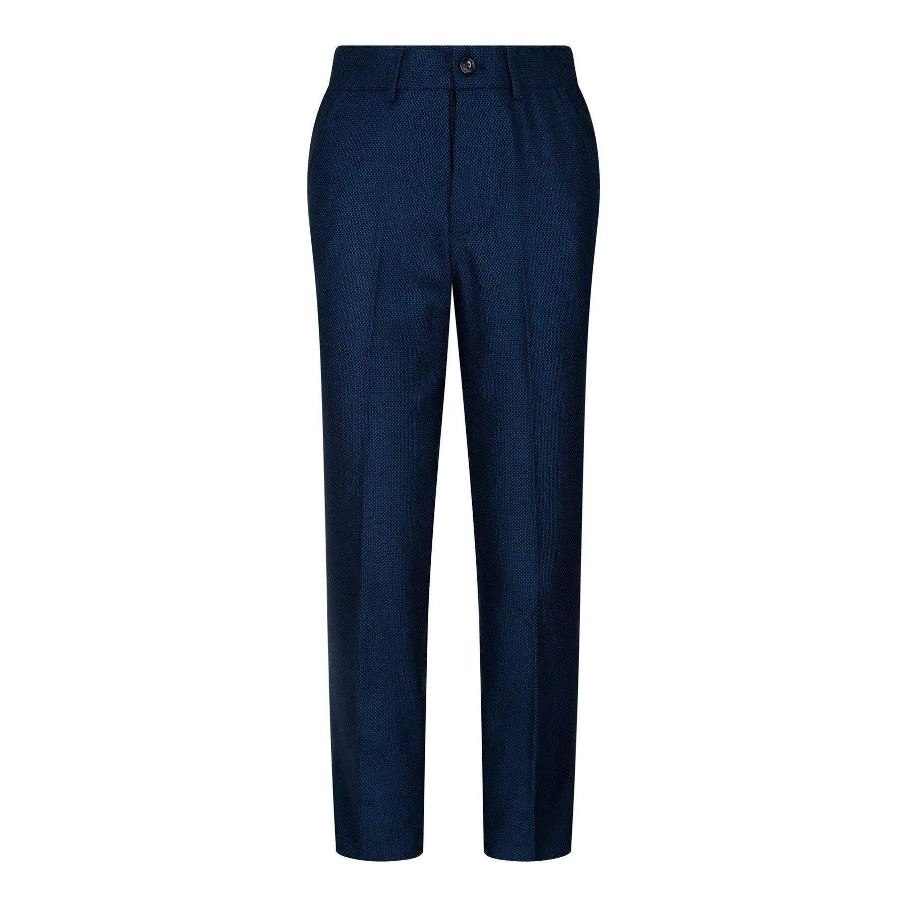 Arthur- Men's Boys Navy Blue 3 Piece Suit Birdseye Suit Wedding Prom sold by Tru Clothing product image thumbnail 2