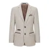 Holland - Boys Check Tweed Beige Brown 3 Piece Suit Wedding Classic sold by Tru Clothing