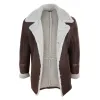 Men's Sheepskin Coat Button German WW2 Captain Marine Jacket sold by Tru Clothing