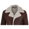 Men's Sheepskin Coat Button German WW2 Captain Marine Jacket sold by Tru Clothing