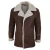 Men's Sheepskin Coat Button German WW2 Captain Marine Jacket sold by Tru Clothing