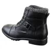 Mens Vintage Biker Military Army Buckle Laced Ankle Boots Shoes Fleece Lined sold by Tru Clothing