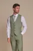 Caridi - Men's Sage Green 3 Piece Checked Suit sold by Tru Clothing