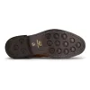 Mens Slip On Real Leather Brogue Boots Brown Tan Classic Smart Formal London sold by Tru Clothing