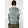 Oscar - Men's Olive Green Wool Blend Tweed Waistcoat sold by Tru Clothing