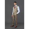 Liam - Men's Brown Check Waistcoat sold by Tru Clothing