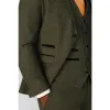 Oscar - Men's 3 Piece Olive Green Wool Blend Tweed Suit sold by Tru Clothing