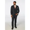Oscar - Men's 3 Piece Navy Blue Wool Blend Tweed Suit sold by Tru Clothing