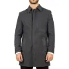 Men's Classic Collar Wool Blend Overcoat sold by Tru Clothing