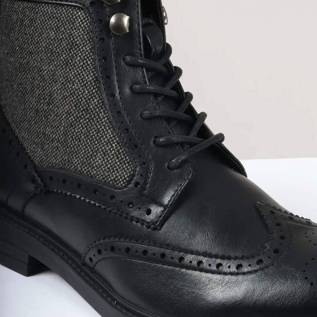 Men's Lace Up Brogue Ankle Boots sold by Tru Clothing product image thumbnail 4