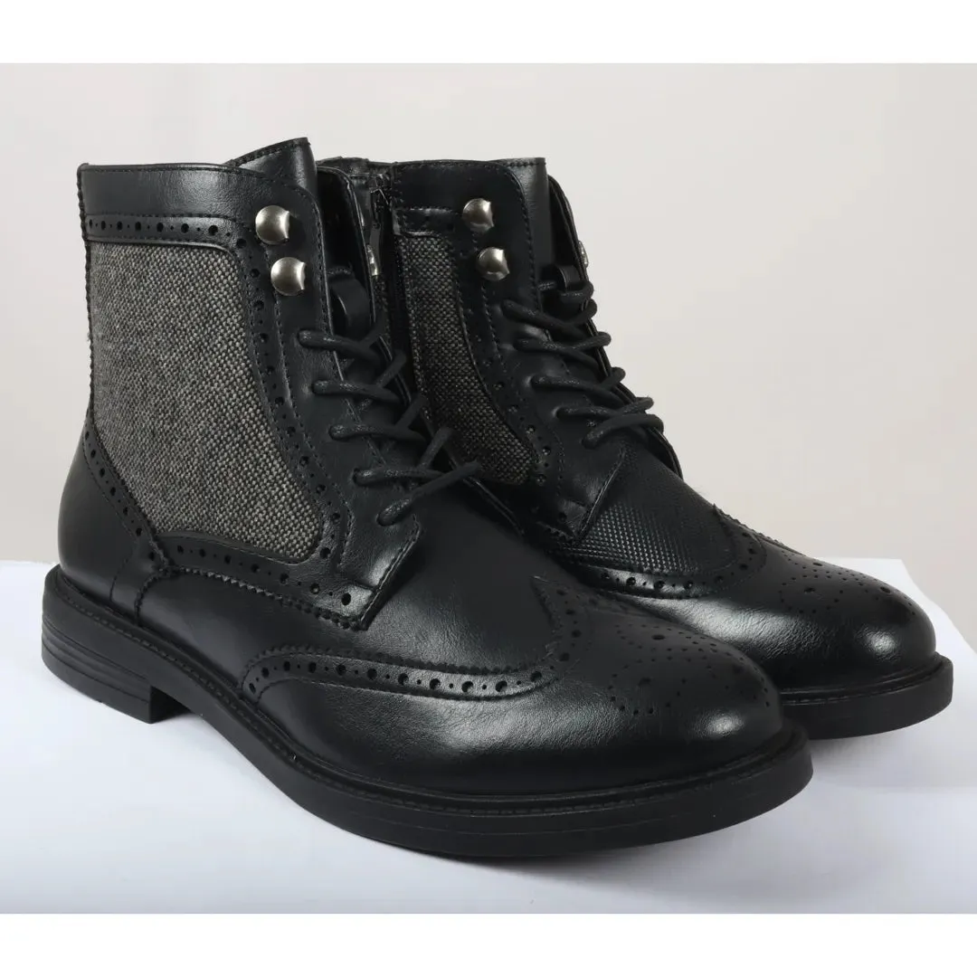 Men's Lace Up Brogue Ankle Boots sold by Tru Clothing product image thumbnail 2