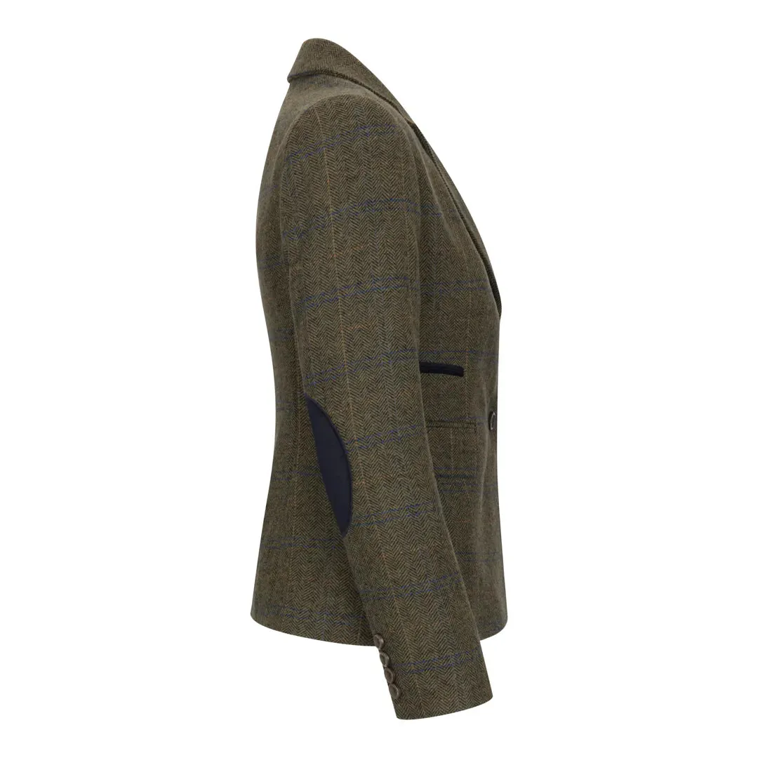 TPSTZ71 - Women's Olive Green Tweed Blazer Waistcoat sold by Tru Clothing product image thumbnail 3
