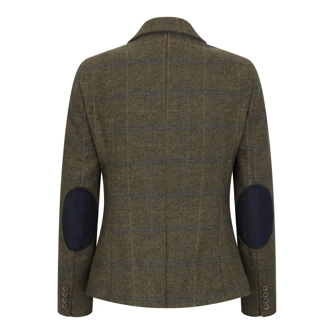 TPSTZ71 - Women's Olive Green Tweed Blazer Waistcoat sold by Tru Clothing product image thumbnail 4